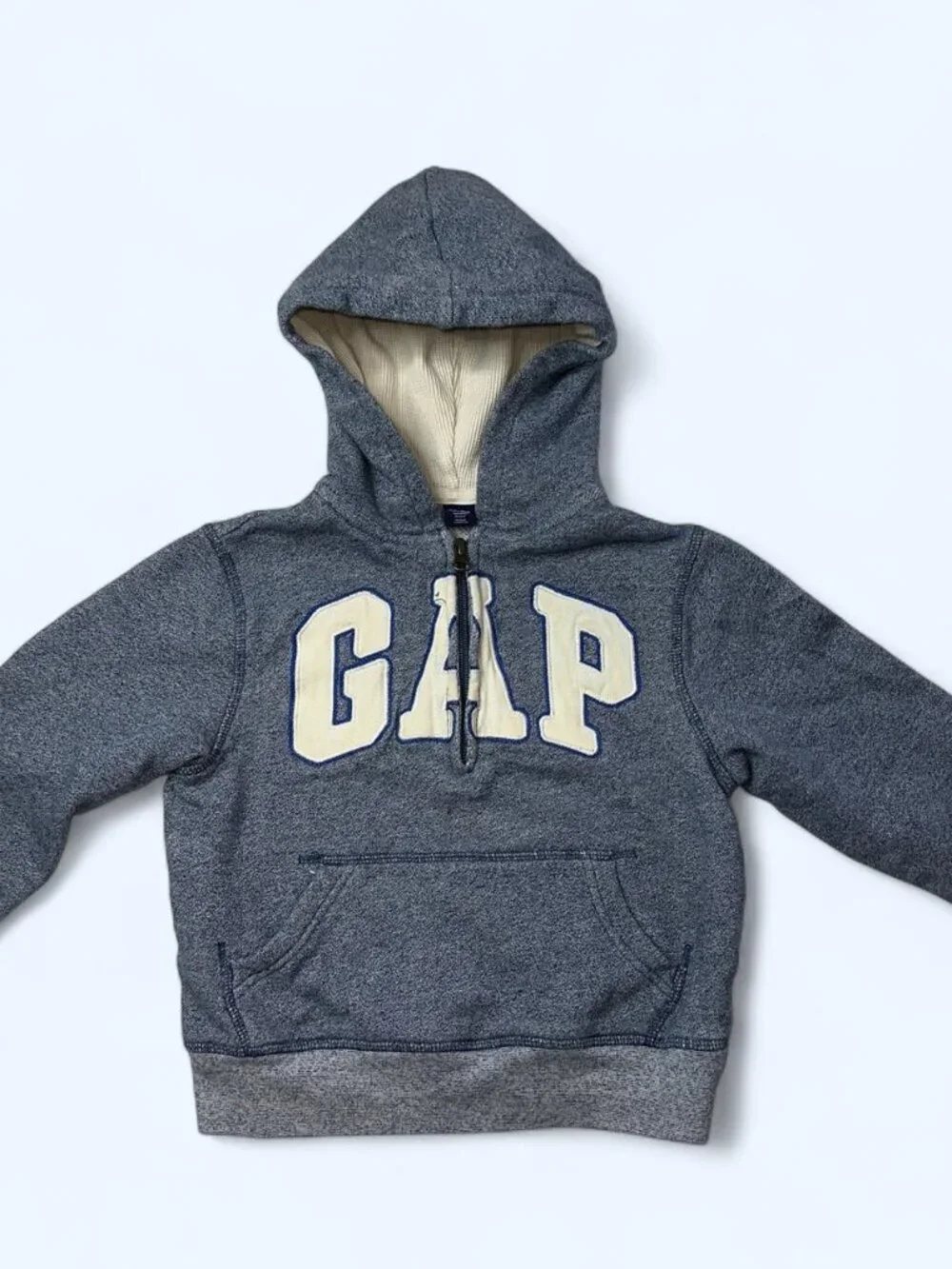 BabyGap Kids' Blue and Grey Hoodie 5T
